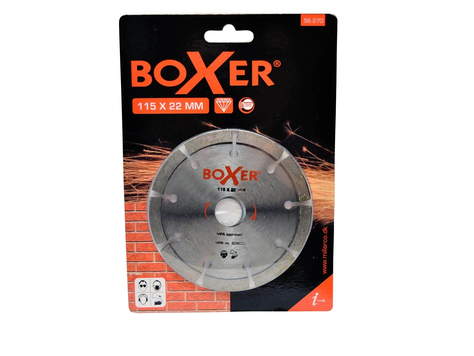 Boxer Diamond cutting disc Ø115 mm Boxer Diamond cutting disc Ø115 mm
